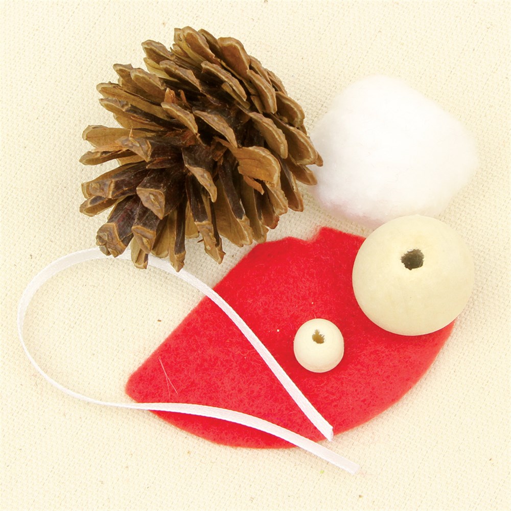 Pine Cone Santa CleverKit Christmas CleverKits CleverPatch Art