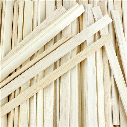 Balsa Wood Large Sticks - Pack of 120