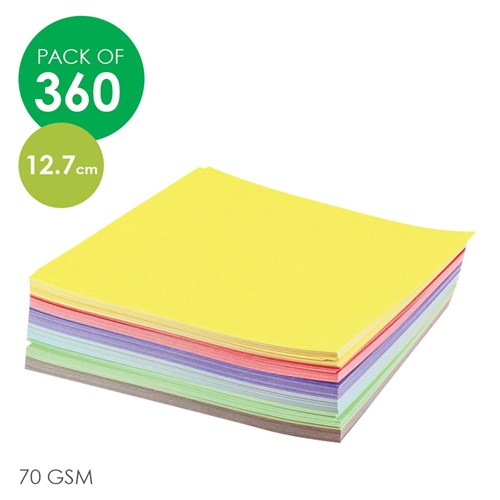 BRENEX Glossy Paper Squares  - 12.7cm - Pack of 360