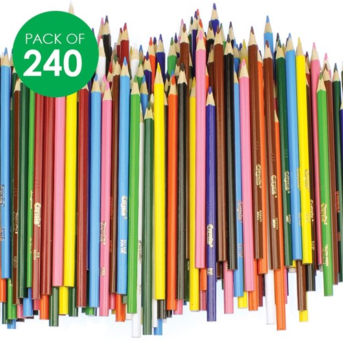 Crayola Triangular Coloured Pencils Classpack - Pack of 240