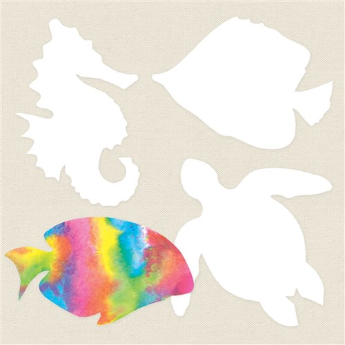 Colour Diffusing Sealife Shapes - Pack of 48