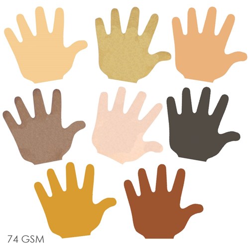 Paper Hands - Multicultural - Pack of 35
