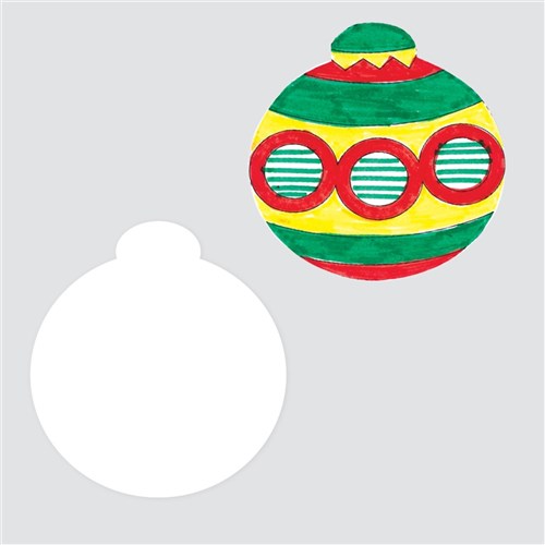 Cardboard Baubles - White - Pack of 20