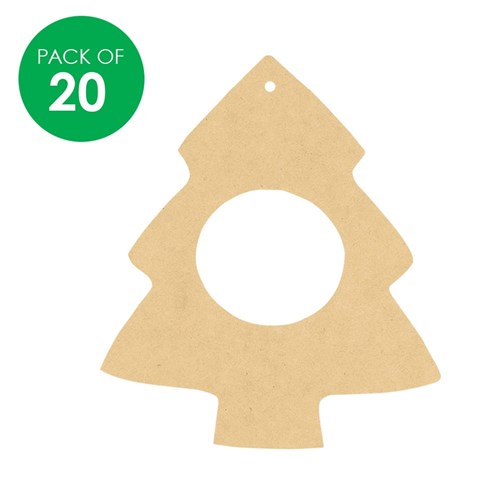 Wooden Christmas Tree Frames - Pack of 20