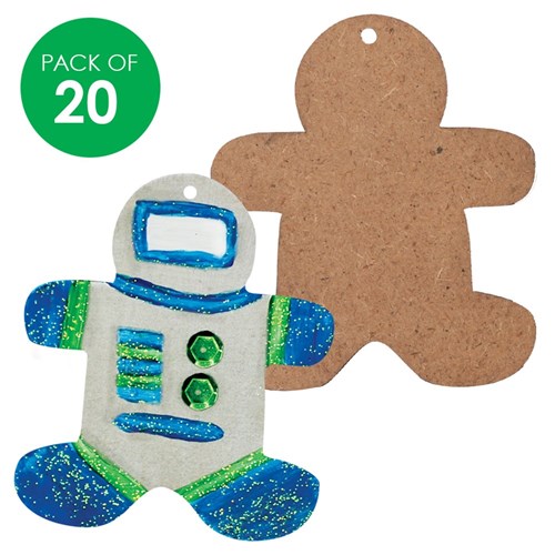 Wooden Person Shapes - Pack of 20