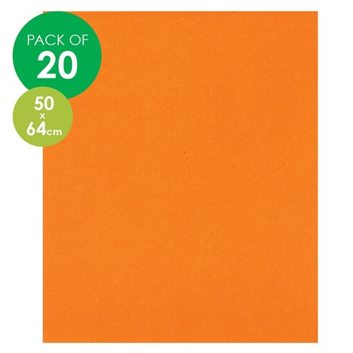CleverPatch Cardboard - 500 x 640mm - Orange - Pack of 20