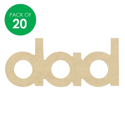 Wooden dad Plaques - Pack of 20
