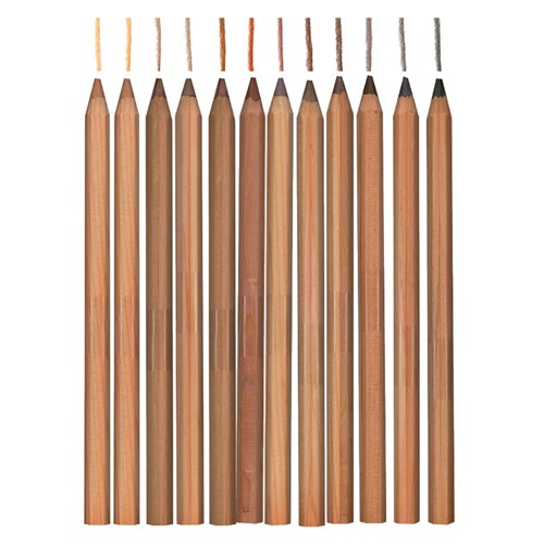 Lyra Color-Giants Skin Tone Pencils - Pack of 12