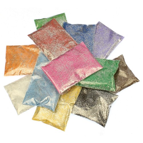 CleverPatch Glitter Sand - 20g Sachets - Pack of 12 Colours