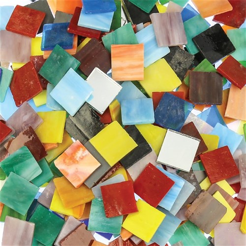 Glass Mosaic Tiles - Large - 1kg Pack