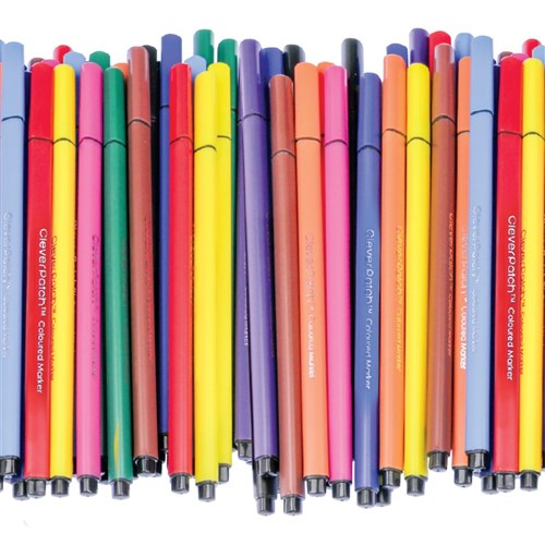 CleverPatch Triangular Coloured Markers - Pack of 150