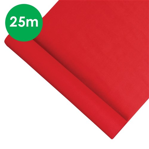 Crepe Paper Log - Red - 25 Metres