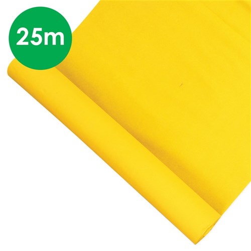 Crepe Paper Log - Yellow - 25 Metres