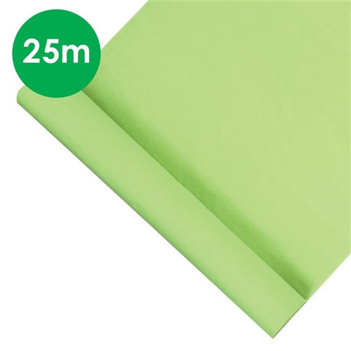 Crepe Paper Log - Light Green - 25 Metres