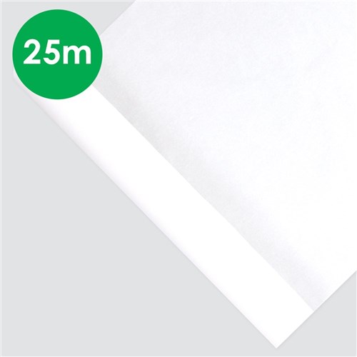 Crepe Paper Log - White - 25 Metres