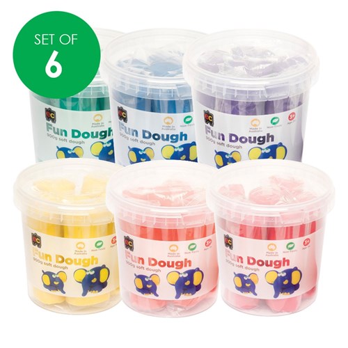 EC Fun Dough - 900g - Set of 6 Colours
