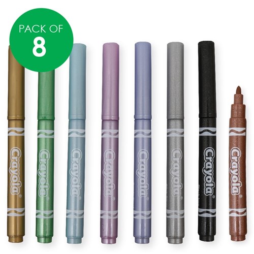 Crayola Metallic Markers - Pack of 8