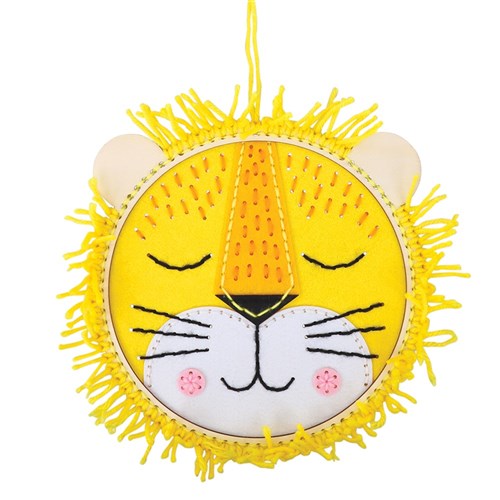Embroidery Wall Hanging Kit - Lion