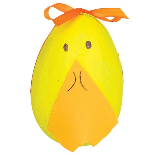 Easter Duck Painted Papier Mache Egg Canister