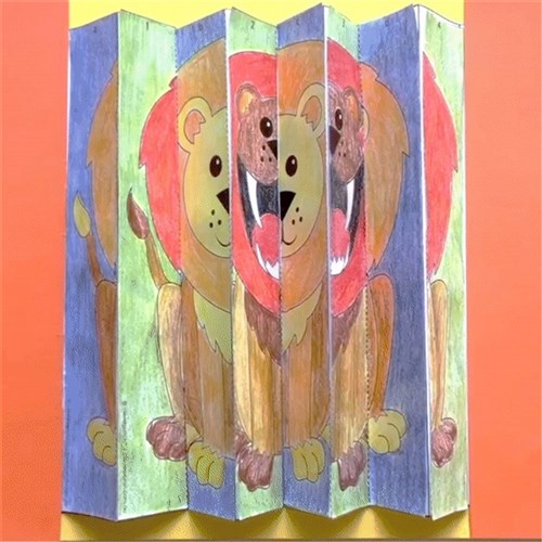 Optical Illusion Lion