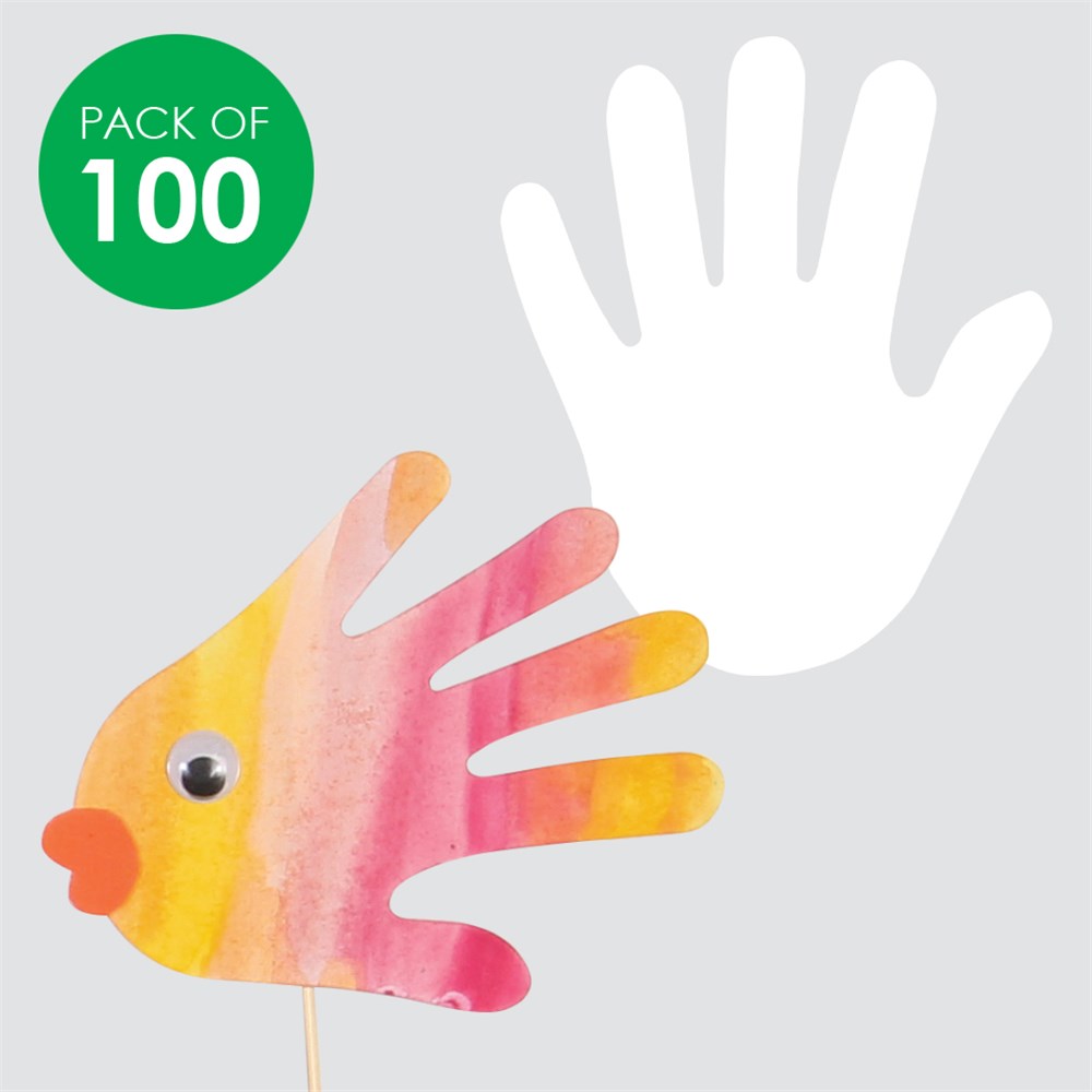 Paper Hand Shapes (Pack of 100) : : Outlet