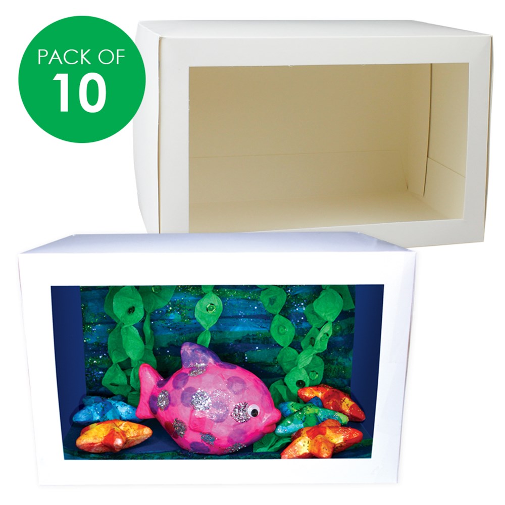 Diorama Boxes - Pack of 10, Paper Activities