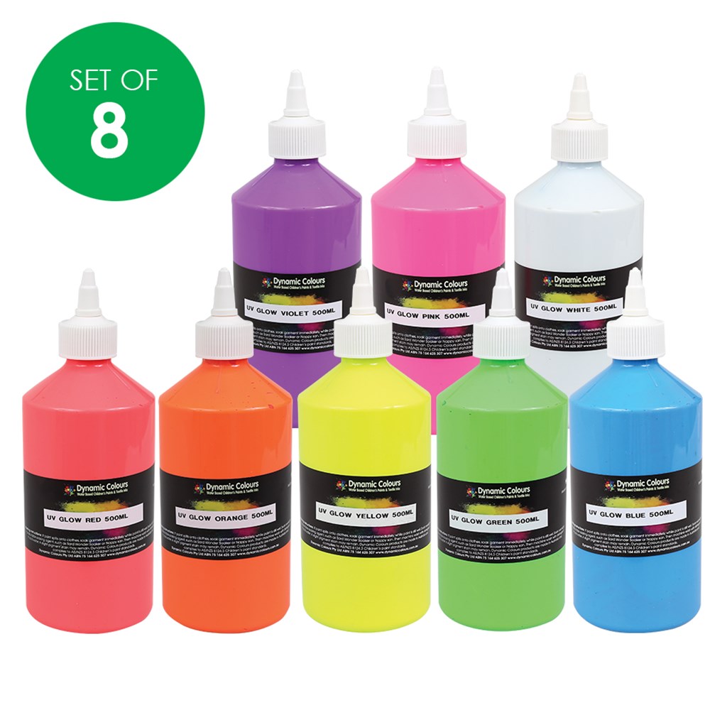 Educational Colours UV Glow Paint 500mL Pink