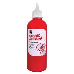 EC Fabric Paint - Red - 500ml, Fabric Paint