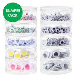 Foam Glitter Alphabet & Number Stickers - Pack of 840