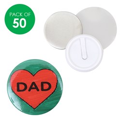 Design Your Own Ribbon Brooch Badges - Pack of 50 - CleverPatch