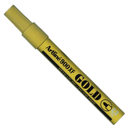 Artline Metallic Marker Gold Drawing Stationery Supplies