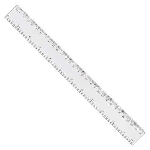 Plastic Ruler - 30cm, Drawing Supplies