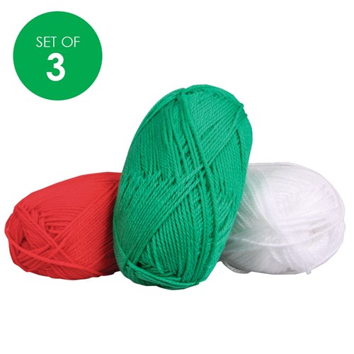Soft Yarn Wool - Green - 100g, Collage & Craft