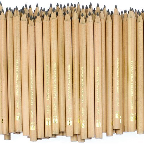 EC Jumbo Triangular HB Pencils Classpack - Pack of 120 | Pencils