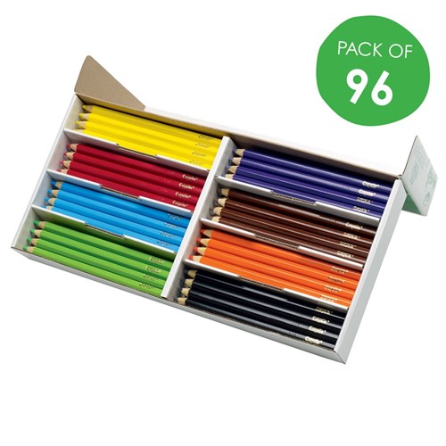 Crayola My First Jumbo Hexagonal Pencils Classpack Pack Of 96 Pencils Cleverpatch Art Craft Supplies