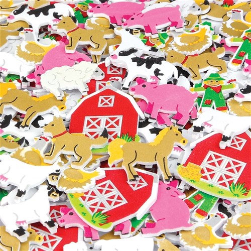 Foam Farm Stickers - Pack of 120 | Foam | CleverPatch - Art & Craft Supplies Foam Farm Stickers - Pack of 120 | Foam | CleverPatch - Art & Craft Supplies