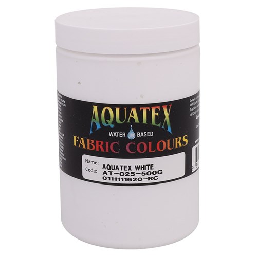 Aquatex Fabric Paint - White - 500g Pack