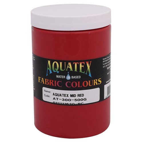Aquatex Fabric Paint - Red - 500g pack, Fabric Paint