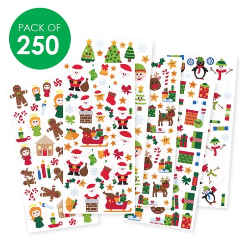 Download Christmas Stickers Pack Of 250 Paper Activities Cleverpatch Art Craft Supplies 3D SVG Files Ideas | SVG, Paper Crafts, SVG File