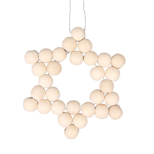 Natural Star Bead Ornament Cleverkit Cleverpatch Art Craft