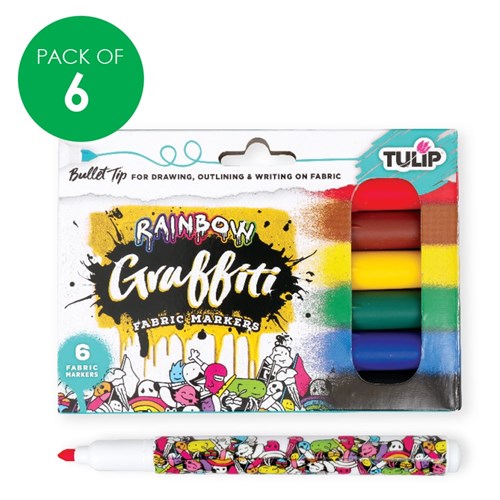 Tulip Graffiti Bullet Tip Fabric Markers