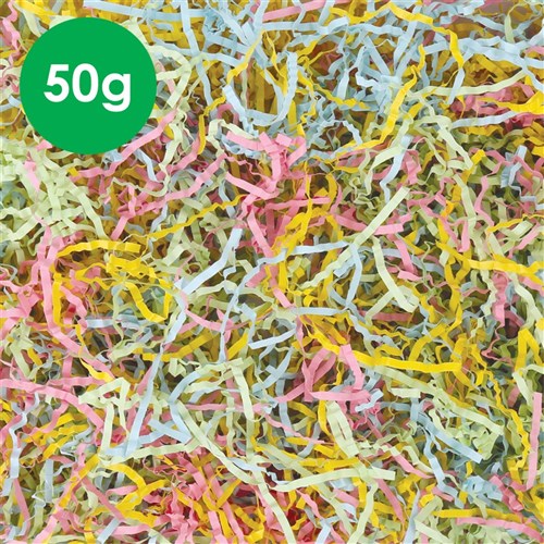 Pastel Shredded Tissue Paper (Per Pack) Craft Supplies Card & Paper