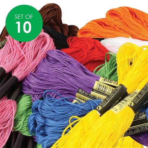 Embroidery Thread - Set of 10 Colours - CleverPatch