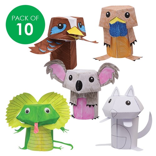 3D Paper Australian Animals - Pack of 10 - CleverPatch | CleverPatch - Art  & Craft Supplies