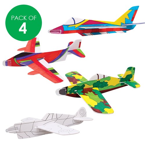 Foam Glider Planes - Pack of 4 - CleverPatch