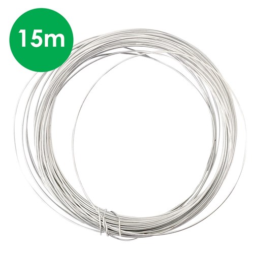 Craft Wire - Silver - 15 Metres - CleverPatch