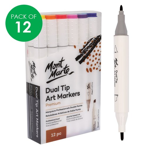 Concept Dual-Tip Marker 80 Color Set In Clear Case With Handle