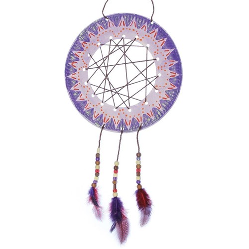 Paper Plate Dream Catcher craft activity guide