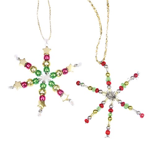 beaded star ornament