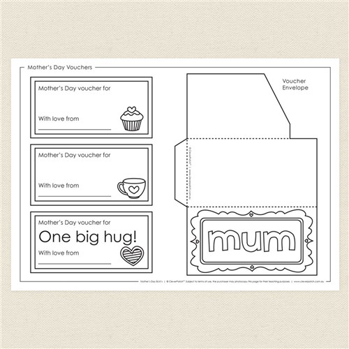 mothers day voucher ideas